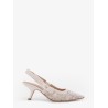 J'adior lace pumps with side bow detail