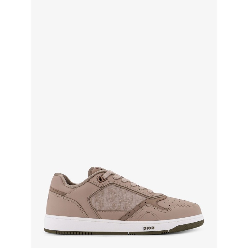 B27 leather sneakers with suede inserts