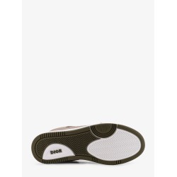 B27 leather sneakers with suede inserts