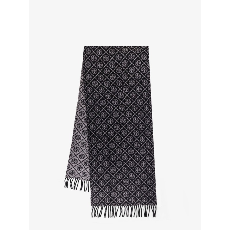 T Monogram Oblong wool and cashmere scarf