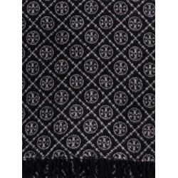 T Monogram Oblong wool and cashmere scarf