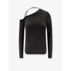 Cashmere and silk blend sweater with Monili detail