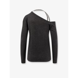 Cashmere and silk blend sweater with Monili detail