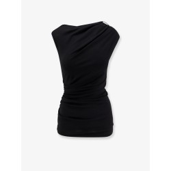 Wool and stretch viscose top