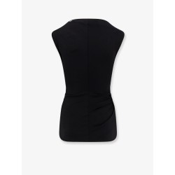 Wool and stretch viscose top