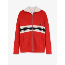 Ribbed sweatshirt with front logo