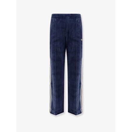 Chenille trousers with iconic side stripes