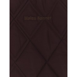 Nylon down jacket with iconic side stripes