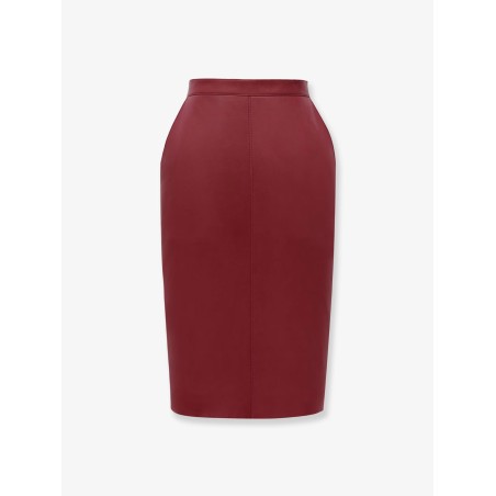 Cassandra leather skirt