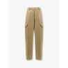 Cotton and wool cargo trousers