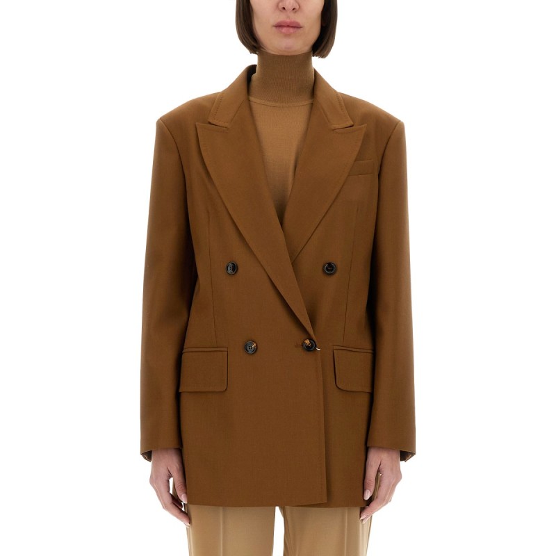 WOOL BLEND DOUBLE-BREASTED JACKET