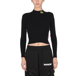 TOP WITH LOGO AND COLORED BANDS