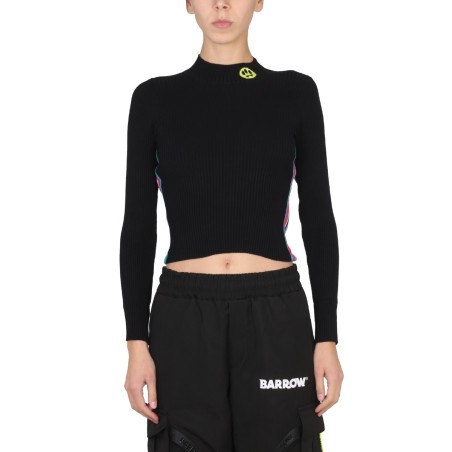 TOP WITH LOGO AND COLORED BANDS