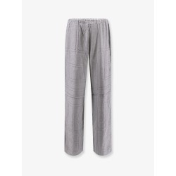 Monogram flannel trousers