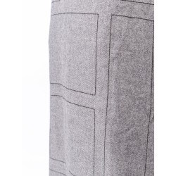 Monogram flannel trousers