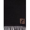 Double FF wool and cashmere scarf