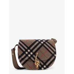 Bridle Canvas and Leather Check Shoulder Bag