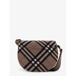 Bridle Canvas and Leather Check Shoulder Bag