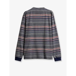 Cotton T-shirt with striped pattern