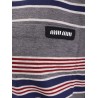 Cotton T-shirt with striped pattern