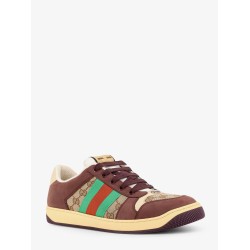 GG fabric leather sneakers