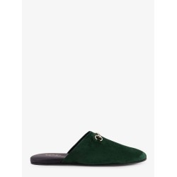 Suede sabot with Horsebit