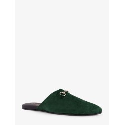 Suede sabot with Horsebit