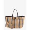 Reversible shopping bag with check pattern