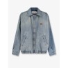 Denim Jacket with Miu Miu embroidery