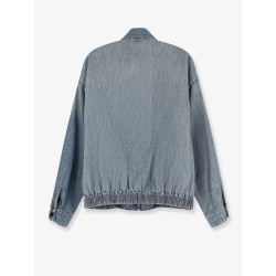 Denim Jacket with Miu Miu embroidery