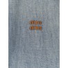 Denim Jacket with Miu Miu embroidery