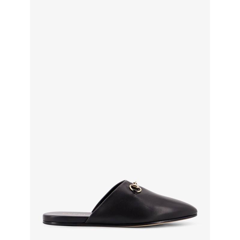 Leather sabot with Horsebit