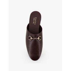 Leather mule with Horsebit