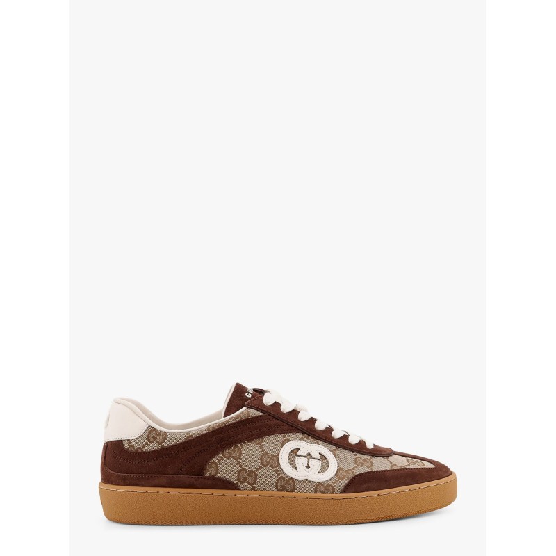 G75 low-top Supreme GG fabric and suede sneakers