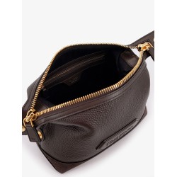 Suede and leather clutch