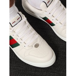 Screener low-top leather sneakers