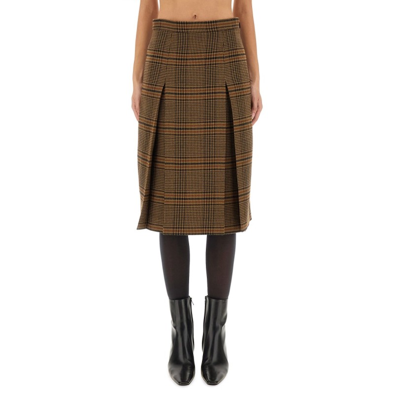 WOOL AND CASHMERE MIDI SKIRT