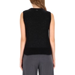 METALLIC EFFECT SEQUINED VEST