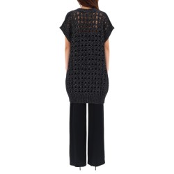 VEST WITH PERFORATED WORKMANSHIP
