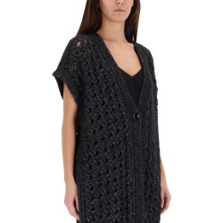 VEST WITH PERFORATED WORKMANSHIP