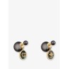 Dior Tribales metal earrings with gold finish