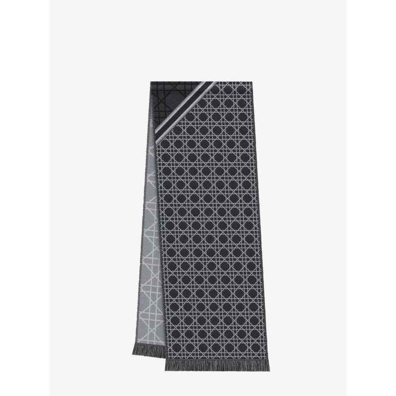 Cannage Jacquard wool scarf