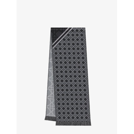 Cannage Jacquard wool scarf