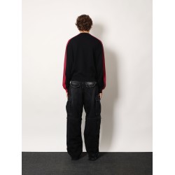 Cotton sweater with logo on the front