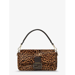 Baguette® printed pony-effect calfskin bag