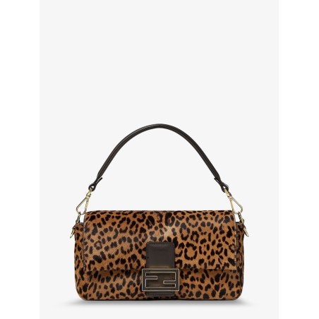 Baguette® printed pony-effect calfskin bag