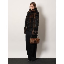 Baguette® printed pony-effect calfskin bag