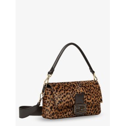 Baguette® printed pony-effect calfskin bag