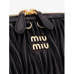 Matelassé leather crossbody bag