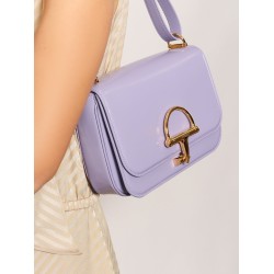 Siena leather shoulder bag with iconic metal Horsebit